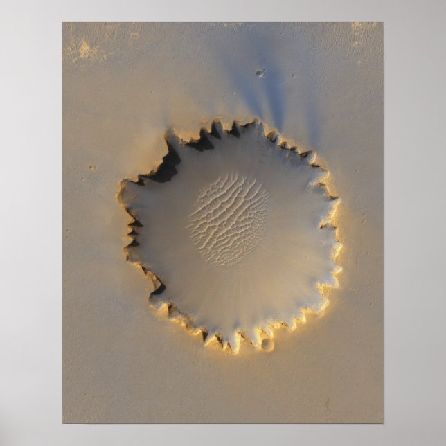 Poster Cratère Victoria sur Mars (Devant)