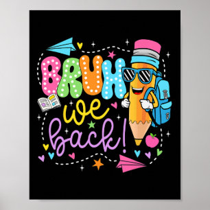 Poster Crayon Drôle Bruh Nous Ck Enseignants Ck À L'école