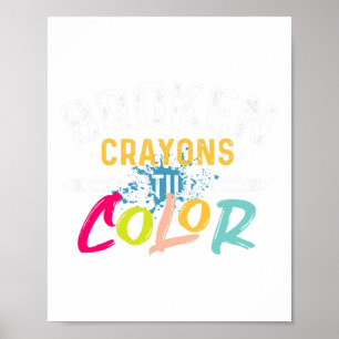 Poster Crayons Colorent Encore - Sensibilisation à la san