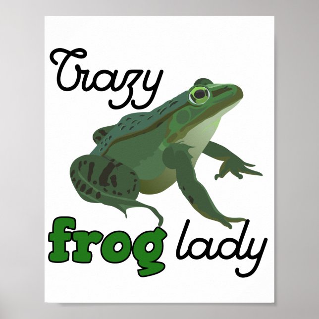 Poster Crazy Frog Lady Frog cadeaux amoureux (Devant)