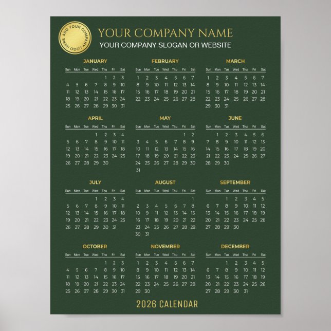Poster Create Your Own 2026 Company Calendar |  (Devant)