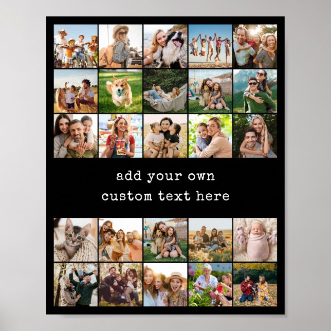 Poster Create Your Own Custom 25 Photo Collage (Devant)
