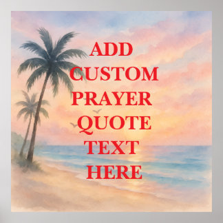 Poster Create Your Own Custom Quote Prayer
