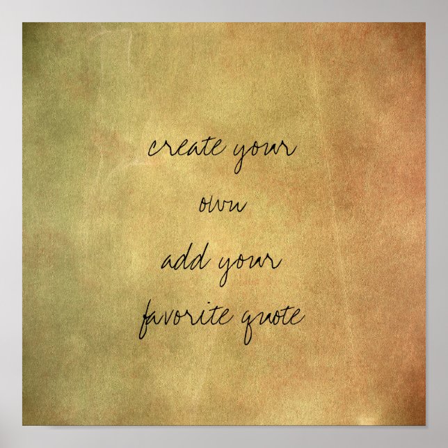 poster create your own distressed texture sepia (Vorne)