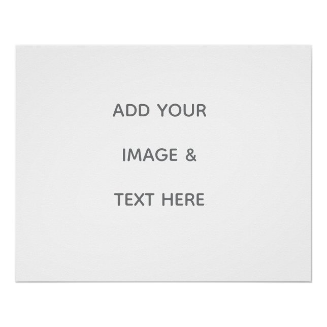 Poster Create Your Own white  (Devant)