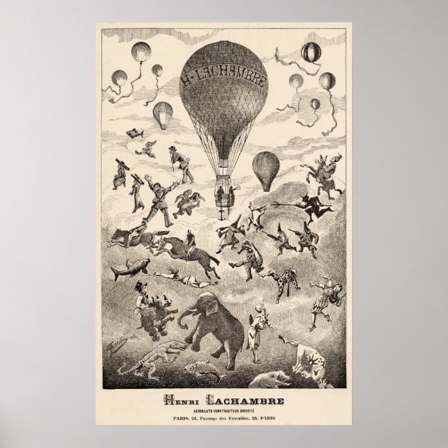 Poster Créateur de premier BALLOON Henri Lachambre Public (Devant)