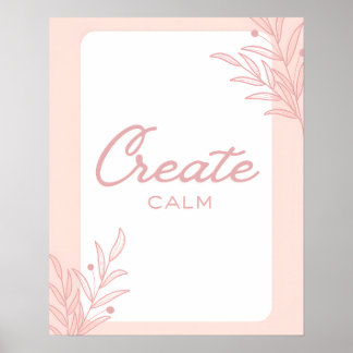 Poster Création de typographie de citation inspirante cal