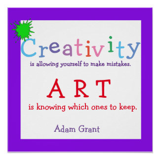 Poster Créativité, Citation d'Art,