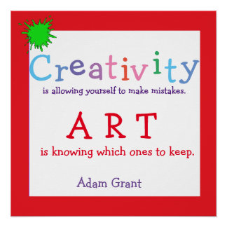 Poster Créativité, Citation d'Art,