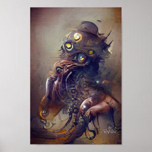 Poster CREATURE AFFICHER l'illustration de l'art imaginai