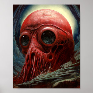 Poster Créature Alien Sci-fi Horreur Art