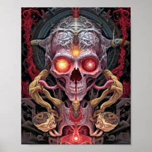 Poster Créature Alien Surreal Horror Art