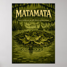 Créature de marais de Matamata Art Rétro