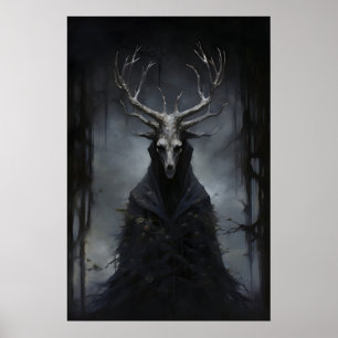 Poster Créature Mystique Sombre Dark Academia, Sombre