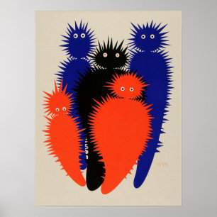 Poster Créatures de Julius Klinger vers 1909