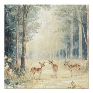 Poster Créatures des bois