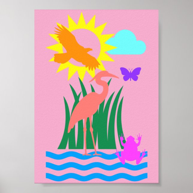 Poster Créatures Everglade (Devant)