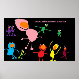 Poster créatures nocturnes, www.elliecastellanos.com