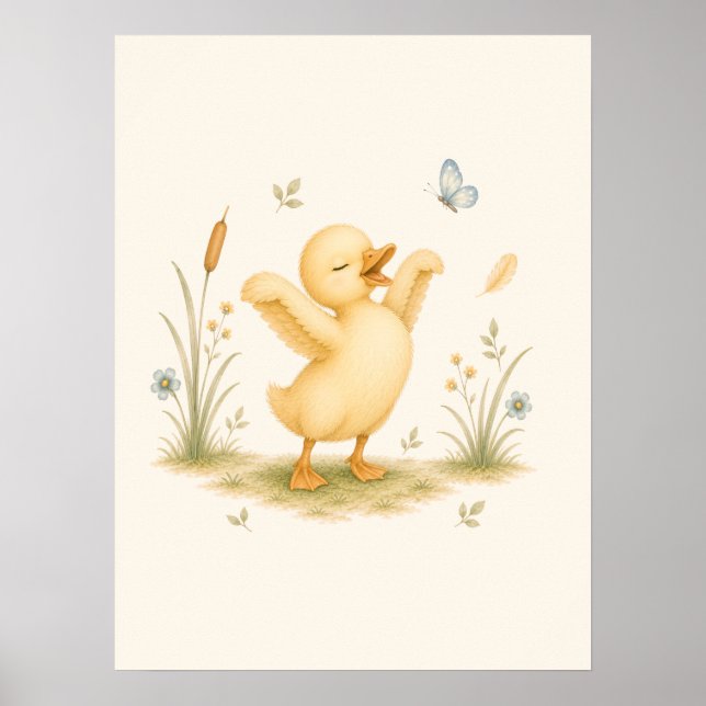 Poster Crèche Canard Dansant  (Devant)