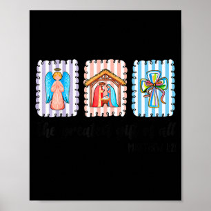Poster Crèche de Noël chrétienne Jésus Foi Croyance