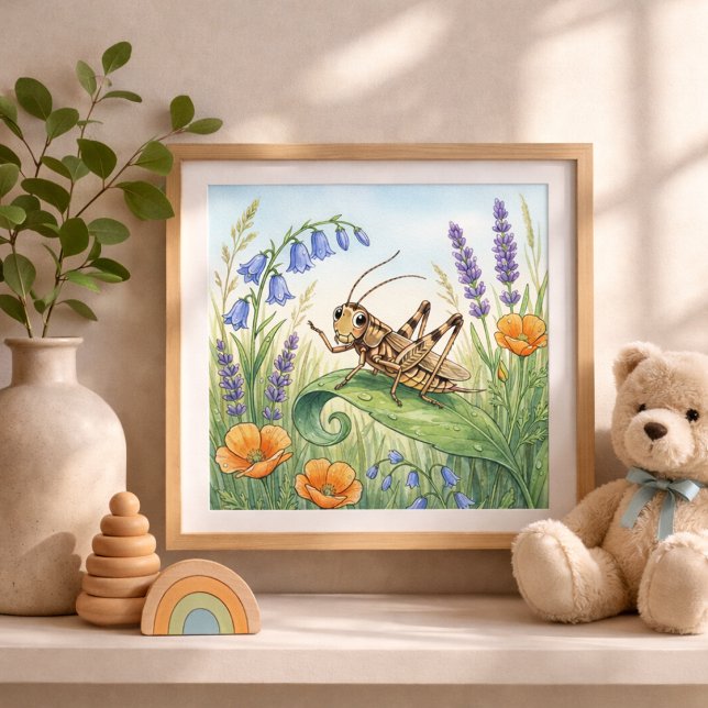 Poster Crèche Petits Insectes Cricket (Créateur téléchargé)