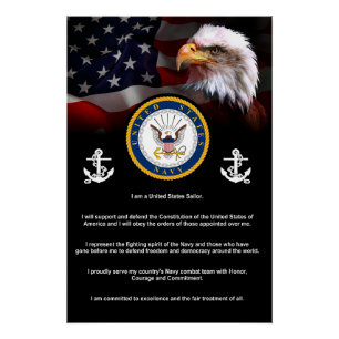 Poster Credo de NAVIRES de la marine américaine
