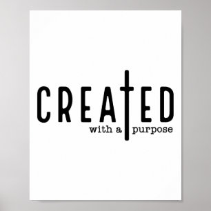 Poster Créé Avec Un But Jésus Dieu foi chrétienne E