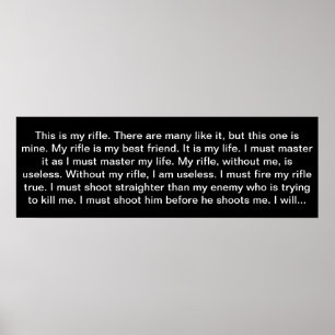 Poster Creed de Rifleman