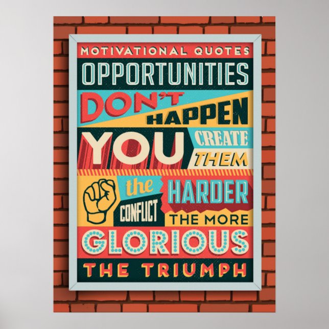 Poster Créer des opportunités (Devant)