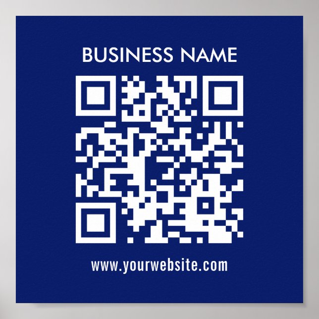 Poster Créer du code QR instantanément | Design simple mo (Devant)