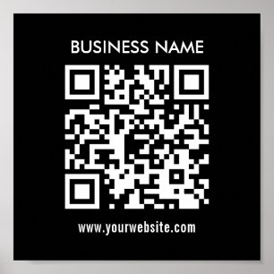 Poster Créer du code QR instantanément Design simple mo