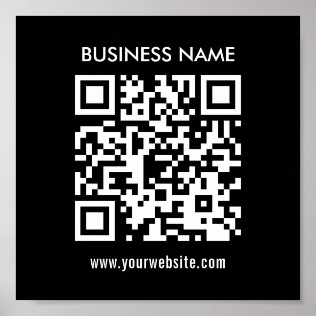 Poster Créer du code QR instantanément | Design simple mo (Devant)