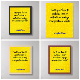 Poster Créer un devis de luxe en noir et or