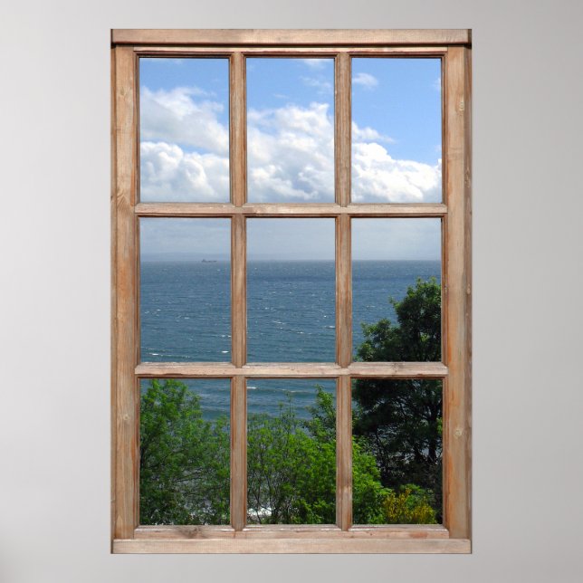 Poster Créer une vue sur les arbres et la mer à partir d' (Devant)