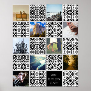 Poster Créer votre propre Collage Photos Modèle Personnal