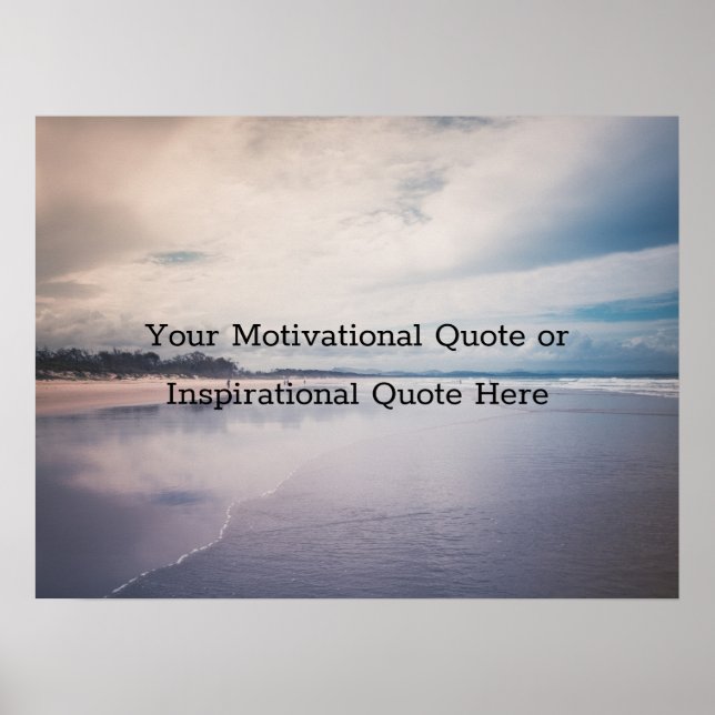 Poster Créer votre propre texte Inspiration Motivation (Devant)