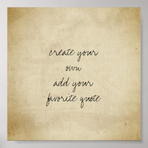 poster créer votre propre texture en détresse sépi