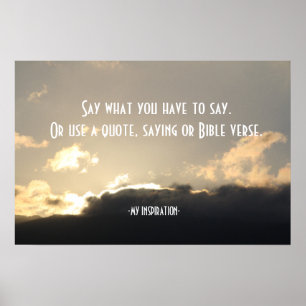 Poster Créez vos propres nuages de coucher de soleil de m