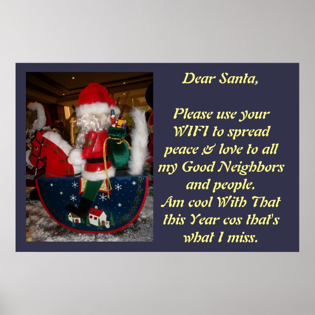 Poster Créez vos propres voeux de Noël WIFI (Devant)