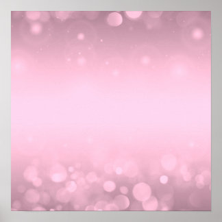 Poster Créez votre  bol! Arrière - plan Bokeh - Rose