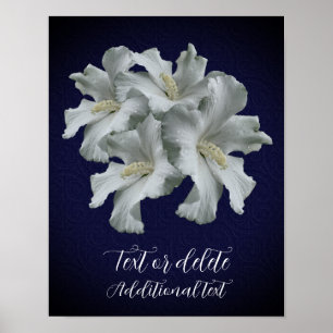 Poster Créez votre propre bouquet de fleurs d'Hibiscus bl