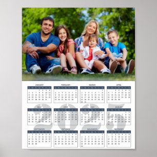 Poster Créez votre propre calendrier familial photo 2025