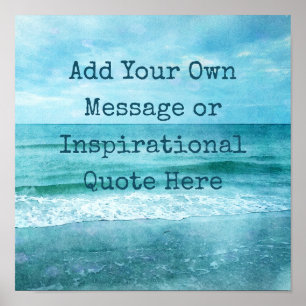 Poster Créez Votre Propre Citation Inspirante Motivationn
