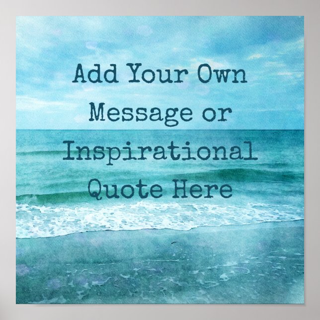 Poster Créez Votre Propre Citation Inspirante Motivationn (Devant)