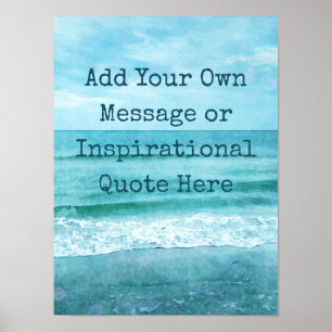 Poster Créez Votre Propre Citation Inspirante Motivationn
