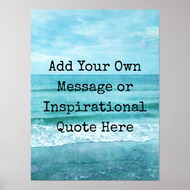 Poster Créez Votre Propre Citation Inspirante Motivationn (Devant)