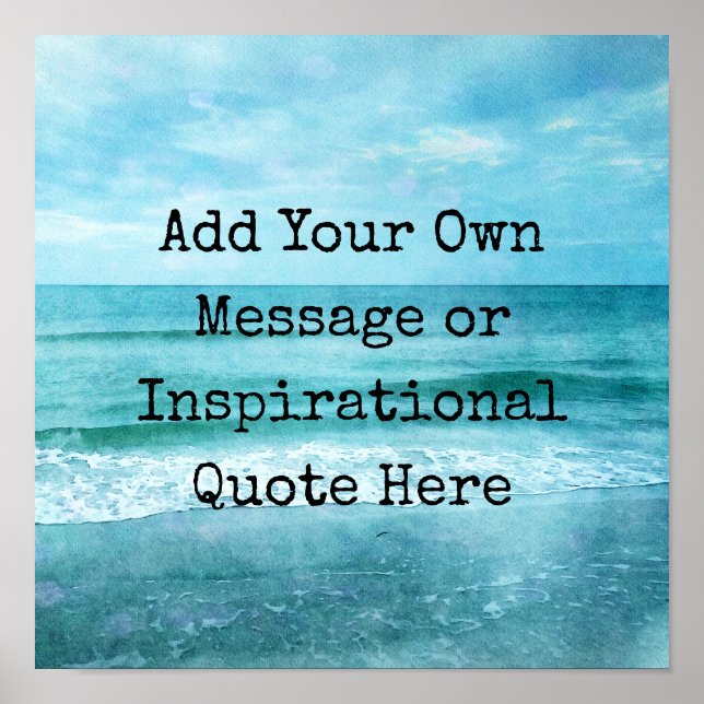 Poster Créez Votre Propre Citation Inspirante Motivationn (Devant)