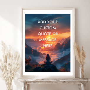 Poster Créez Votre Propre Citation Motivante - Ciel-Monta