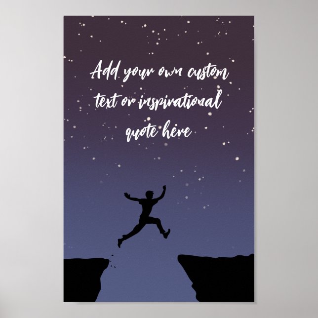 Poster Créez Votre Propre Citation Motivationnelle De Nui (Devant)