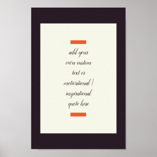 Poster Créez Votre Propre Citation Motivationnelle / Insp